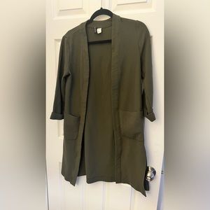 Olive green H&M open top/cardigan